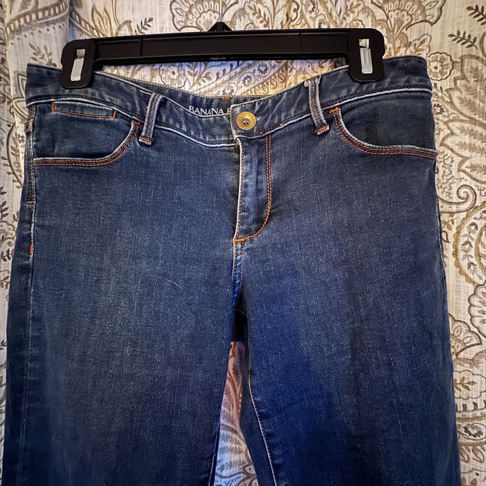 Banana Republic Women's Dark Blue Denim Low Rise Bootcut Size 27